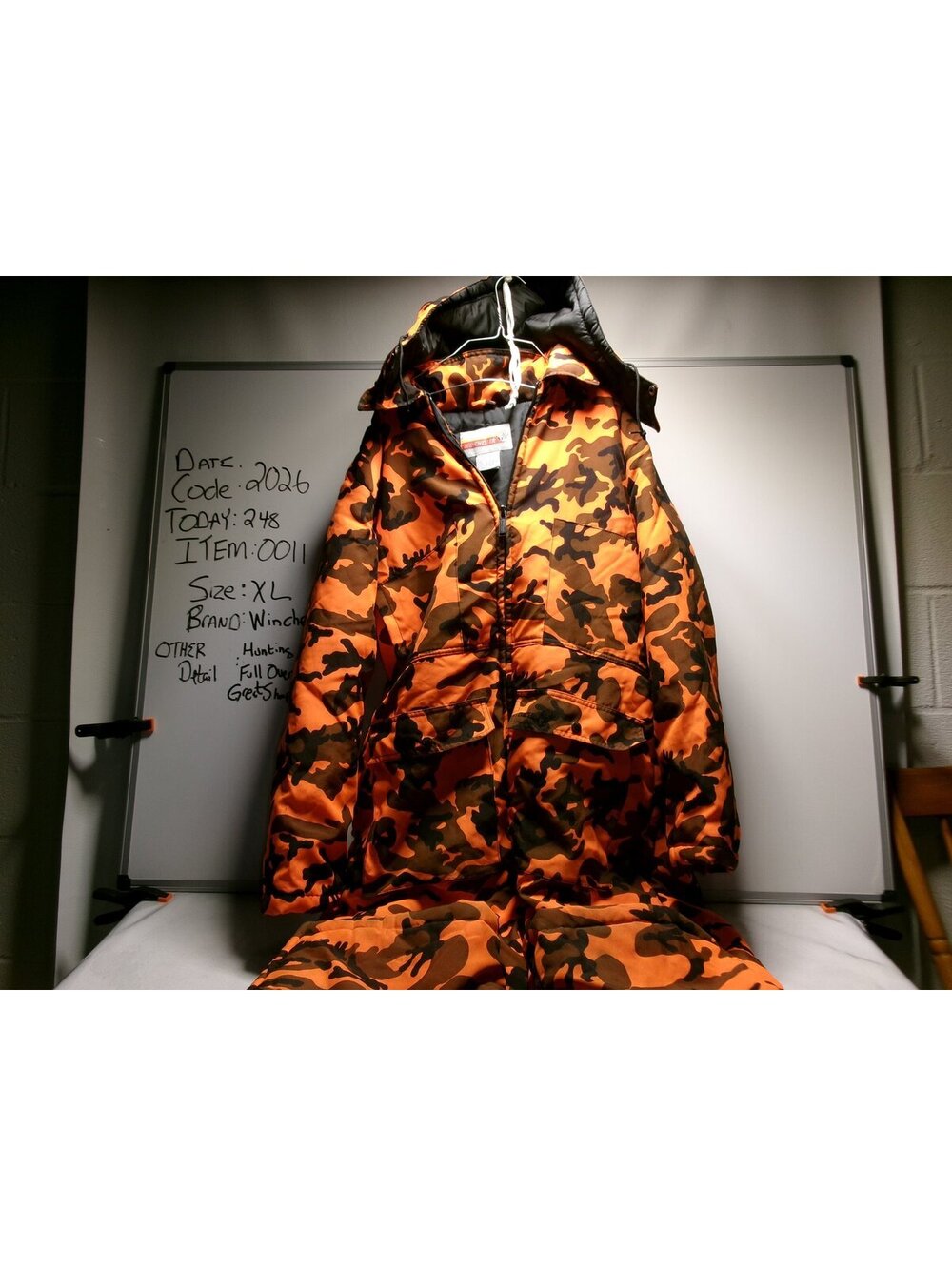 Winchester Mens Camouflage Hunting Jacket Size XL